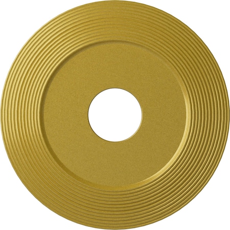 Adonis Ceiling Medallion (Fits Canopies up to 10 1/4"), 16 1/8"OD x 3 5/8"ID x 1"P, Rich Gold